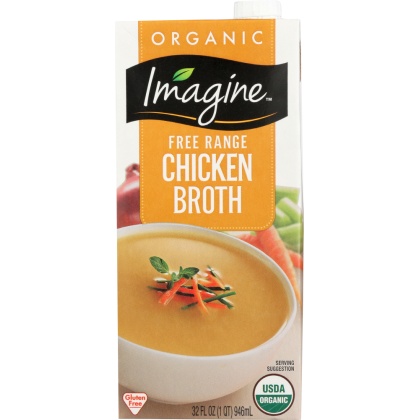 IMAGINE: Organic Free Range Chicken Broth, 32 oz