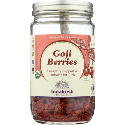 IMLAKESH ORGANICS: Organic Goji Berries, 12 oz