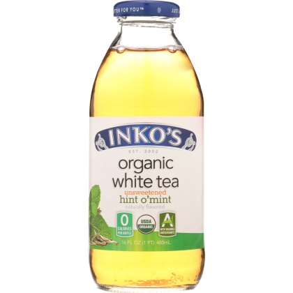 INKOS:  White Tea Organic Unsweetened Hint O\'Mint, 16 oz