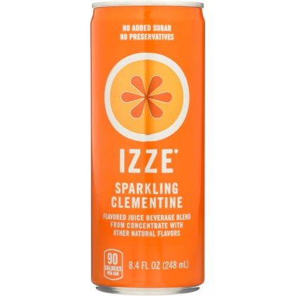 IZZE: Sparkling Clementine Flavored Juice Beverage, 8.4 oz