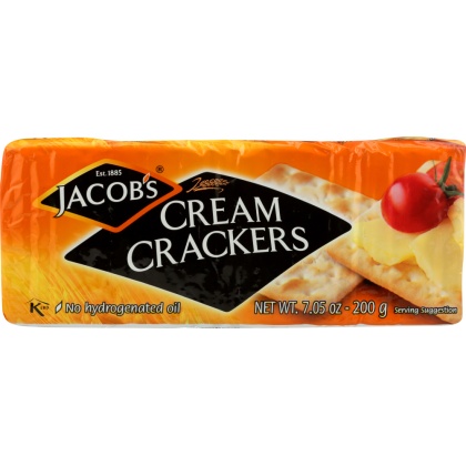 JACOBS: Cream Crackers, 7.05 oz