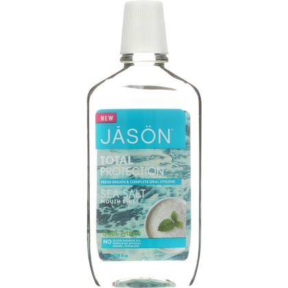 JASON: Mouth Rinse Sea Salt Mint, 16 fo