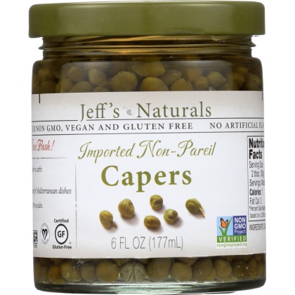 JEFF\'S NATURALS: Imported Non Pareil Capers, 6 oz