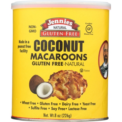 JENNIE\'S: Gluten Free Coconut Macaroons, 8 oz