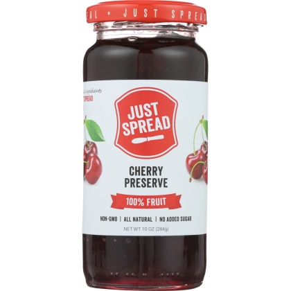 JUST SPREAD: Cherry Preserve Spread, 10 oz