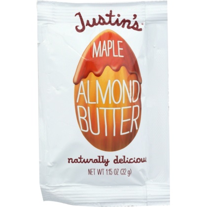 JUSTIN\'S: Almond Butter Squeeze Pack Maple, 1.15 oz