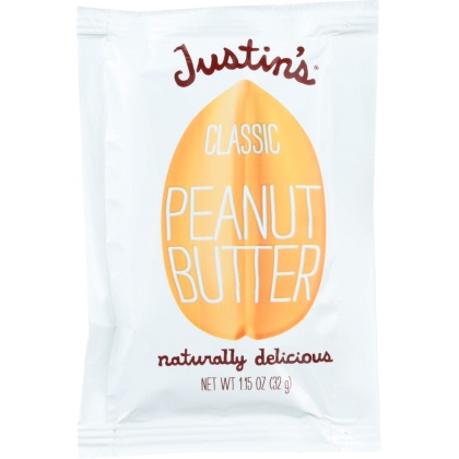 JUSTIN\'S: Classic Peanut Butter Squeeze Pack, 1.15 oz