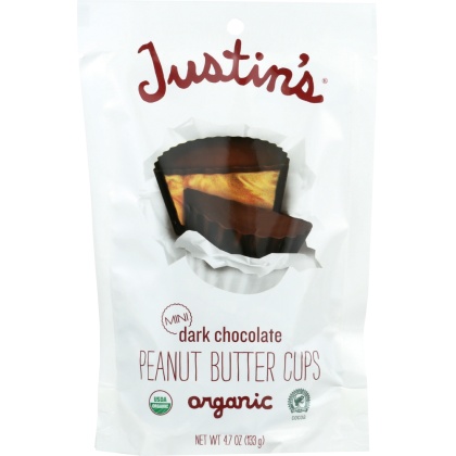 JUSTIN\'S: Mini Peanut Butter Dark Chocolate, 4.7 oz