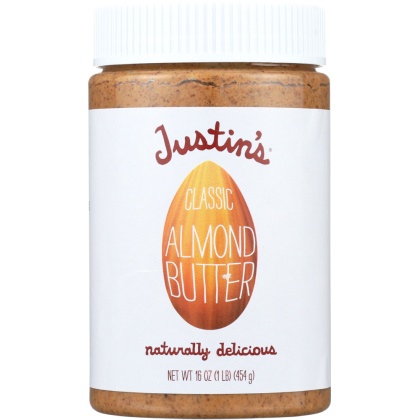 JUSTIN\'S: Nut Butter Classic Almond Butter, 16 oz