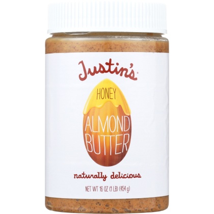 JUSTIN\'S: Nut Butter Honey Almond Butter, 16 oz