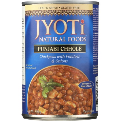 JYOTI: Punjabi Chhole Hot & Spicy Chickpeas, 15 oz