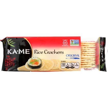 KA ME: Rice Cracker Plain Gluten Free, 3.5 oz