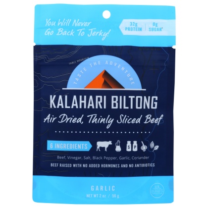 KALAHARI BILTONG: Biltong Garlic, 2 oz