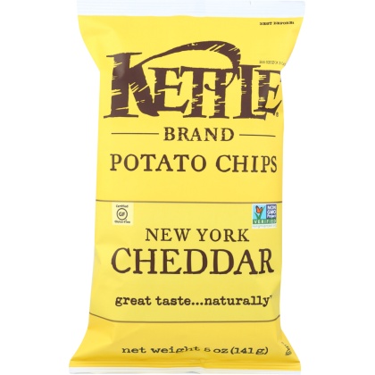 KETTLE FOODS: New York Cheddar Potato Chips, 5 oz