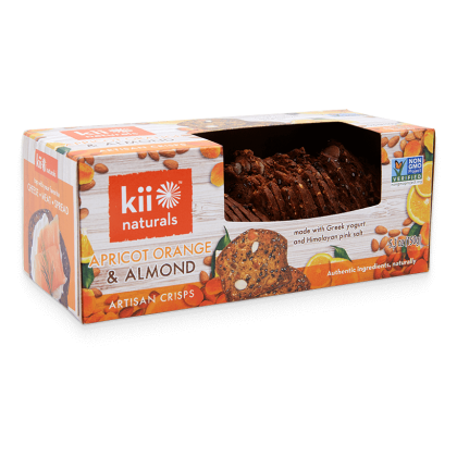 KII NATURALS: Apricot Orange & Almond Crisps, 5.3 oz