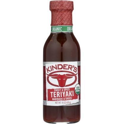 KINDERS: Organic Sweet & Spicy Teriyaki Marinade, 15 oz