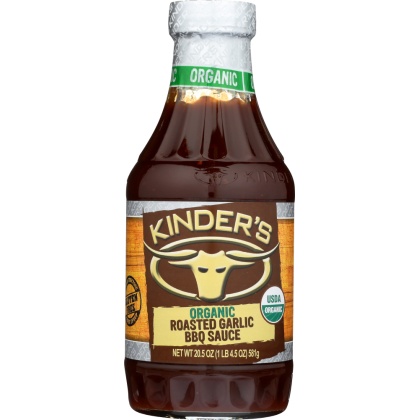 KINDERS: Sauce Bbq Roasted Garlic Organic, 20.5 oz