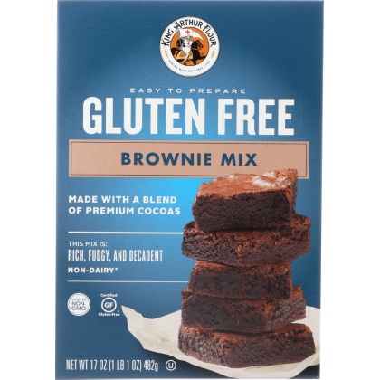 KING ARTHUR FLOUR: Gluten Free Brownie Mix, 17 oz