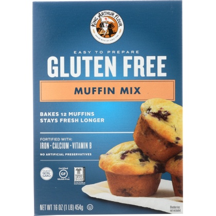 KING ARTHUR FLOUR: Gluten Free Muffin Mix, 16 oz