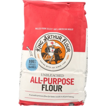 KING ARTHUR FLOUR: Unbleached All-Purpose Flour, 5 lbs