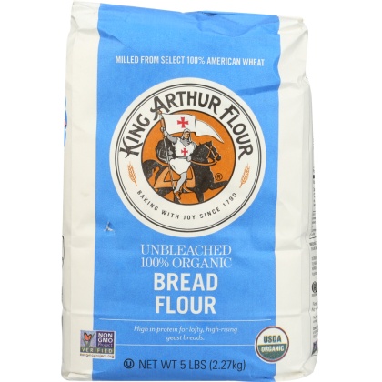 KING ARTHUR: 100% Organic Bread Flour, 5 lb