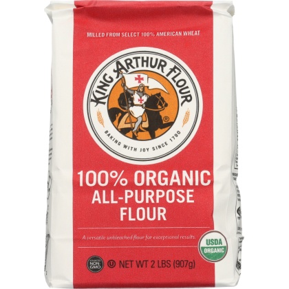 KING ARTHUR: Organic All Purpose Artisan Flour, 2 lb