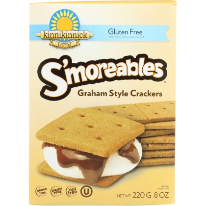 KINNIKINNICK: S\'moreables Graham Style Crackers, 8 oz