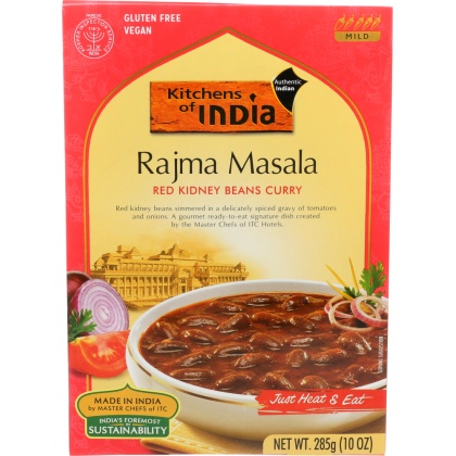 KITCHENS OF INDIA: Rajma Masala Red Kidney Beans Curry, 10 oz