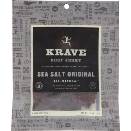 KRAVE: Beef Jerky Sea Salt Original 2.7 Oz