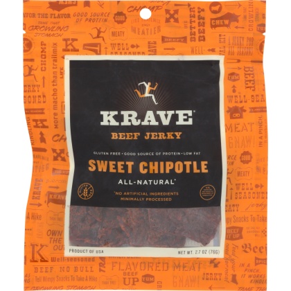 KRAVE: Beef Jerky Sweet Chipotle 2.7 Oz