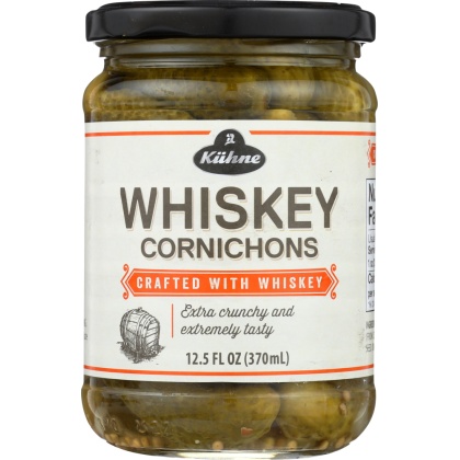 KUHNE: Whiskey Cornichons, 12.5 oz