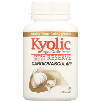 KYOLIC: Aged Garlic Extract Cardiovascular Extra Strength Reserve, 60 Capsules