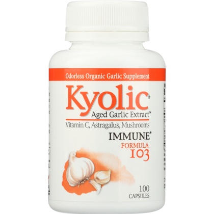 KYOLIC: Aged Garlic Extract Immune Formula 103, 100 Capsules