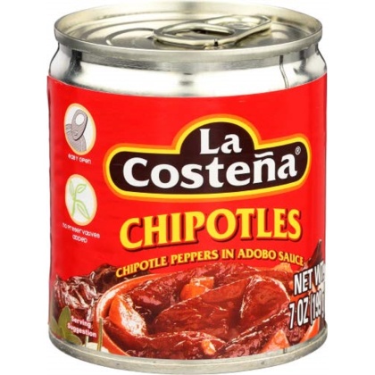 LA COSTEÑA: Chipotles Peppers in Adobo Sauce, 7 oz