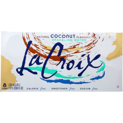 LA CROIX: Coconut Sparkling Water 8 Pack 96 Oz