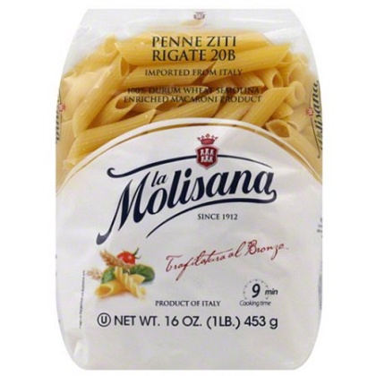 LA MOLISANA: Pasta Penne Ziti Rigate, 16 oz