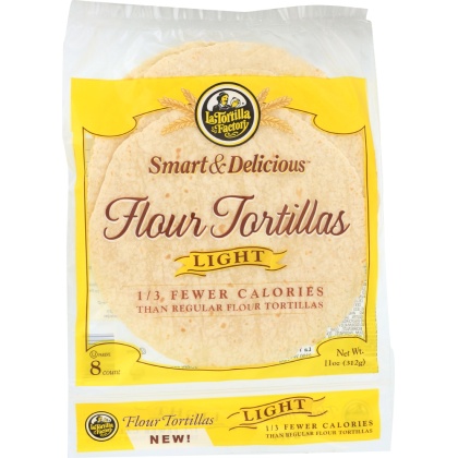 LA TORTILLA FACTORY: Light Flour Tortillas 11 Oz