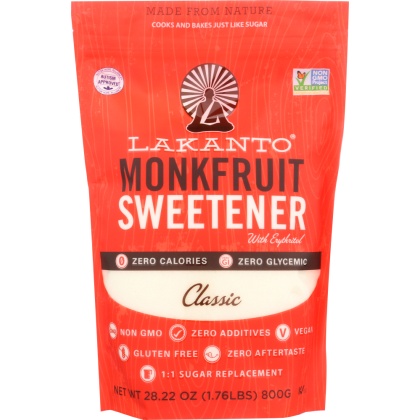 LAKANTO: Sweetener Classic Monkfruit, 28.22 oz