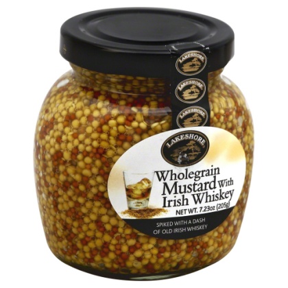 LAKESHORE: Dressing Wholegrain Mustard with Irish Whiskey, 7.23 oz