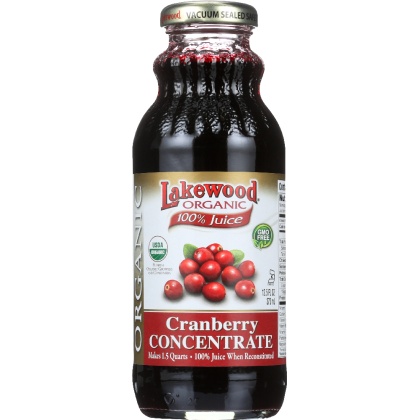 LAKEWOOD: Organic Cranberry Concentrate Juice, 12.5 oz