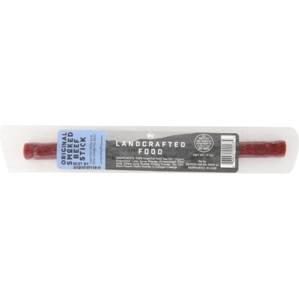 LANDCRAFTED FOOD: Beef Sticks Original Smoked, 0.9 oz