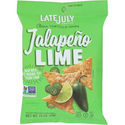 LATE JULY: Chip Tortilla Classico Jalapeno Lime, 1.5 oz