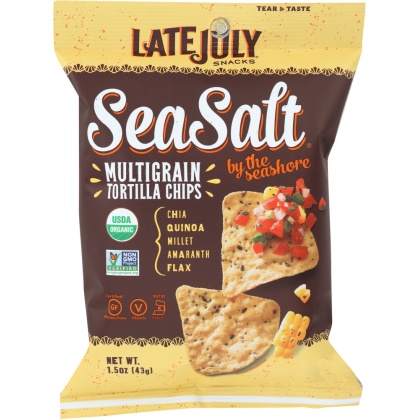 LATE JULY: Chip Tortilla Multigrain Sea Salt, 1 oz