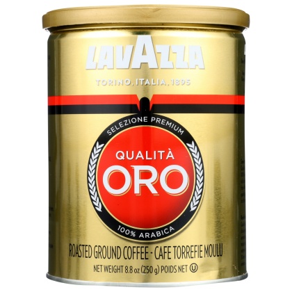 LAVAZZA: Qualita Oro Roasted Ground Coffee Can, 8.80 oz