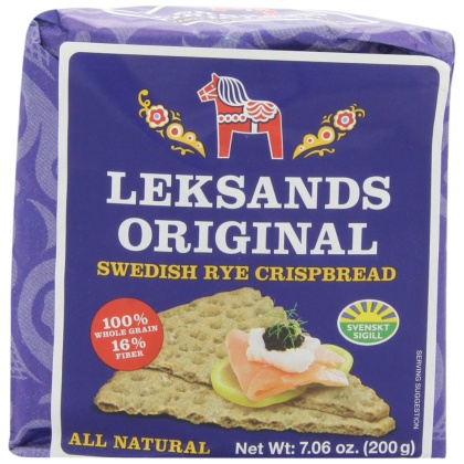 LEKSANDS: Original Swedish Rye Crispbread, 7.06 oz