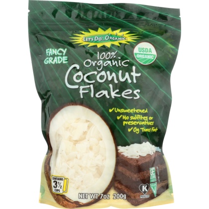 LET\'S DO ORGANIC: Coconut Flakes, 7 oz