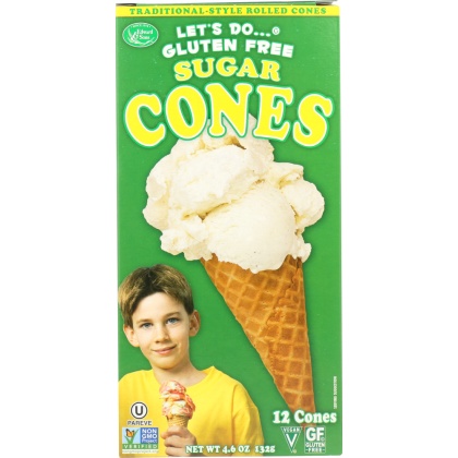 LET\'S DO: Gluten Free Sugar Cones, 4.6 oz