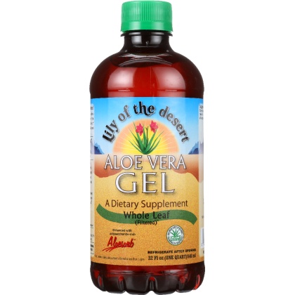 LILY OF THE DESERT: Aloe Vera Gel Whole Leaf, 32 oz