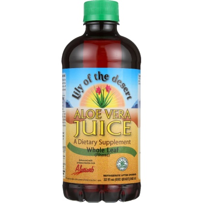 LILY OF THE DESERT: Aloe Vera Juice Whole Leaf, 32 oz