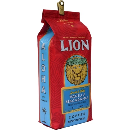 LION COFFEE: Coffee Vanilla Macadamia, 10 oz